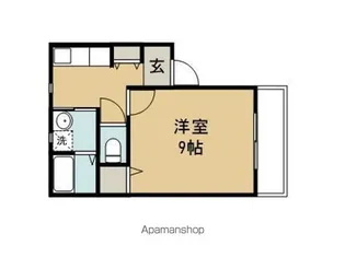 ラビアン下原【201号室】の間取り