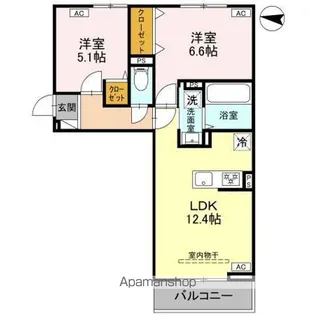 ルノンII【3階】の間取り