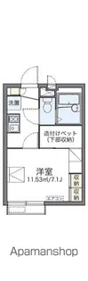 レオパレスフラワーガーデン町屋【1階】の間取り