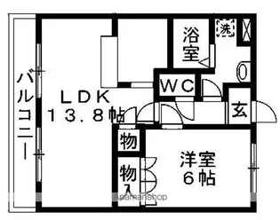 サンハイツ祐光【2階】の間取り
