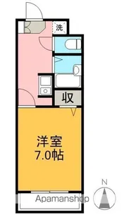 ハイツヤマオ【2階】の間取り