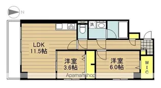 VERDE NOIR【307号室】の間取り