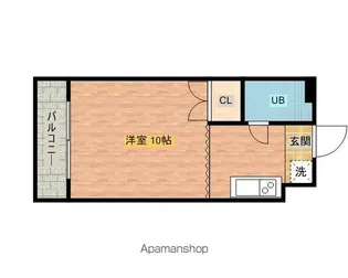 フラットワン【4階】の間取り