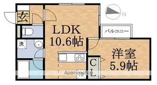 エムアールレジデンスN32【2階】の間取り