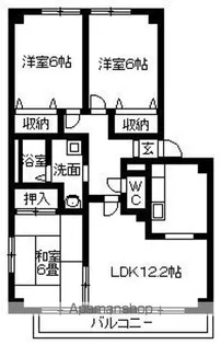 フォブールブリエ【A201号室】の間取り
