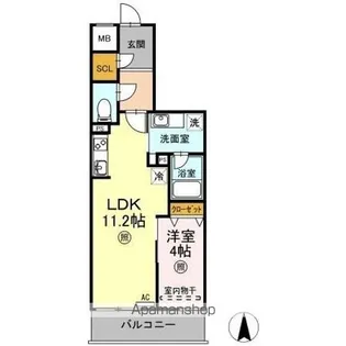 リモナーデ府内【7階】の間取り
