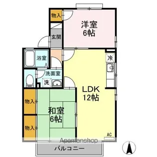 エスポワール34 F棟【2階】の間取り