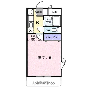 ヴェルジュ・萩原【1階】の間取り