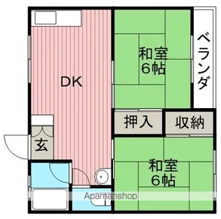 前沢マンション【4階】の間取り