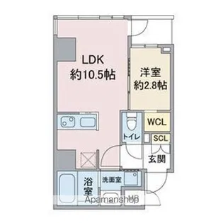 スリーアイランドタワー桜通葵【6階】の間取り