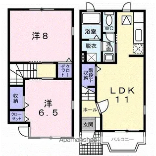 アビターレ Ⅰ【1階】の間取り