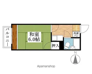 コーポ東出【202号室】の間取り
