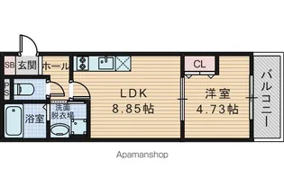 プレシャス大桐【2階】の間取り