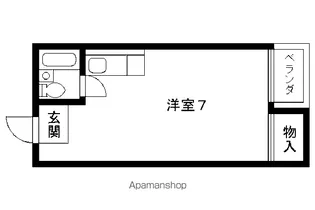 クレストハイツ【401号室】の間取り
