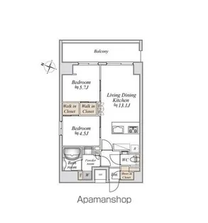 板橋本町ステーションレジデンス【10階】の間取り
