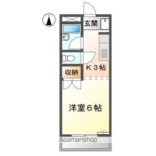 ランドマークK【301号室】の間取り