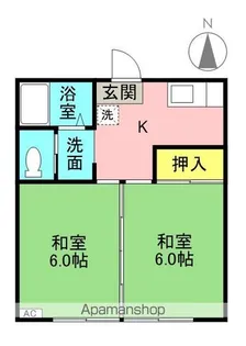 コーポサンフラワー【1階】の間取り