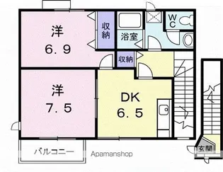 セナングA【2階】の間取り