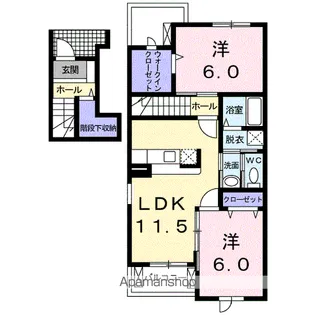 ファインロイテⅣ【2階】の間取り