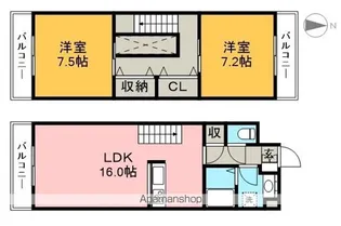 ALCOー2【7階】の間取り