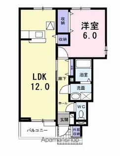 サン・グリーンアース【105号室】の間取り