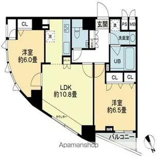 クロスレジデンス蒲田【14階】の間取り