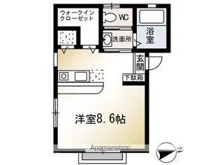 プレステージ【101号室】の間取り