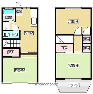 タンノ・ハイツ【1階】の間取り