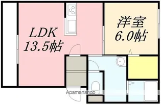 PALAIS DU VOGUE(パレドゥヴォーグ)【103号室】の間取り