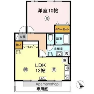 シャルムI A棟【1階】の間取り
