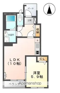 ブライト【1階】の間取り