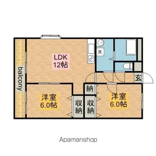 サンパークマンションⅠ【101号室】の間取り
