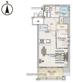 スペルビア勝山【904号室】の間取り