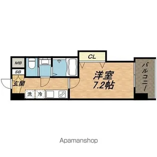 LUXE鶴見【10階】の間取り