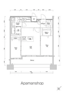 エンクレスト博多駅南GRACE【11階】の間取り