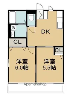 レオハイム【A102号室】の間取り
