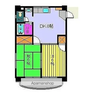 メニティー束本【4階】の間取り