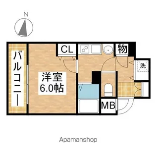 プレサンス泉セレグレード【7階】の間取り