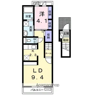 サピーN・Ⅱ A【2階】の間取り