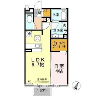 カーサグランデAgas【1階】の間取り