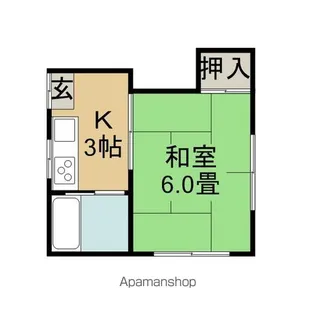 コーポ一栄【1階】の間取り
