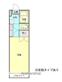 ドエル荒川【105号室】の間取り