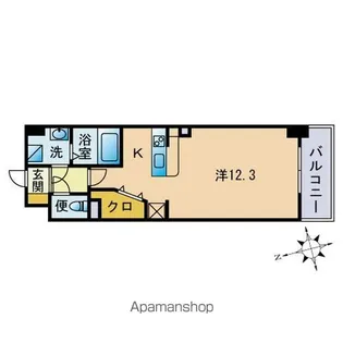LUXCAS FUKUOKA EAST【203号室】の間取り