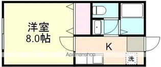 サンエイト中島【1階】の間取り