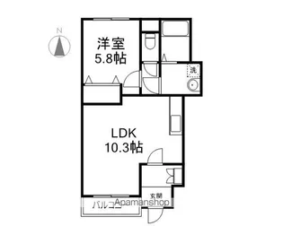 長野県長野市大字大豆島【アパート】の間取り