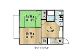 アメニティロードB棟【202号室】の間取り
