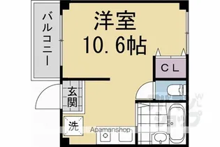 ハイツデミ【401号室】の間取り