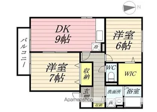 クラウディア A棟【1階】の間取り