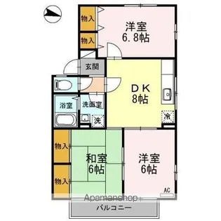 セジュール細馬【201号室】の間取り
