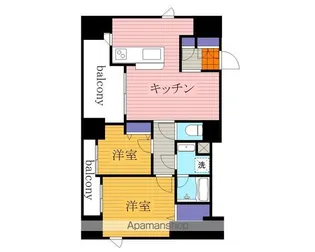 アブレスト動坂【9階】の間取り